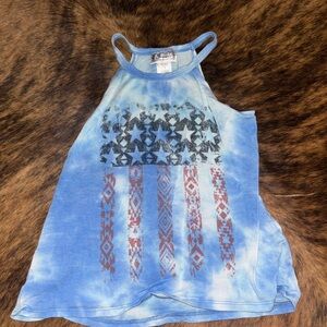 Shyanne Blue and Red Star Tank Top